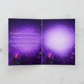 Elegant Thinking of You Purple Orchid Fairy カード (内部)