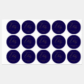 Elegant Thirty 30th Birthday Food & Drink Labels ラベル (シート)