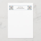 Elegant Tile Design Restaurant Lunch メニュー (裏面)