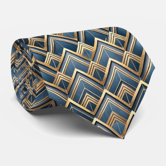 Elegant tiled Art Deco pattern ネクタイ (ロール)