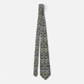 Elegant tiled Art Deco pattern ネクタイ (裏面)
