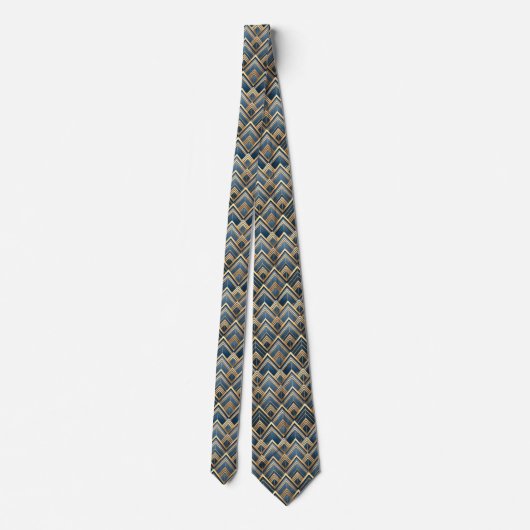 Elegant tiled Art Deco pattern  ネクタイ (裏面)