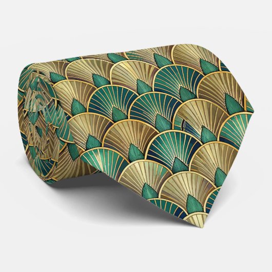 Elegant tiled Art Deco pattern  ネクタイ (ロール)