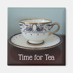 Elegant Time for Tea Teacup マグネット