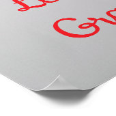 Elegant & Timeless January Birth Flower Carnation  ポスター (角)