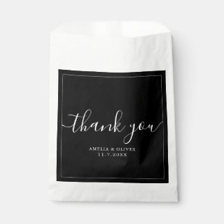 Elegant Timeless Wedding Thank You | Personalized  フェイバーバッグ