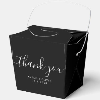 Elegant Timeless Wedding Thank You | Personalized  フェイバーボックス