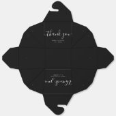 Elegant Timeless Wedding Thank You | Personalized  フェイバーボックス (見開き)