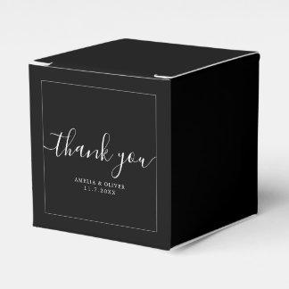 Elegant Timeless Wedding Thank You | Personalized  フェイバーボックス