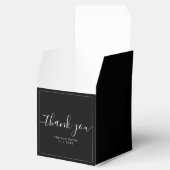 Elegant Timeless Wedding Thank You | Personalized フェイバーボックス (オープン)