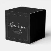 Elegant Timeless Wedding Thank You | Personalized  フェイバーボックス (裏面サイド)