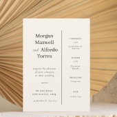 Elegant Timeline Ceremony & Reception Details  招待状