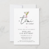 Elegant Tini Bit Older Birthday Party 招待状 (正面)