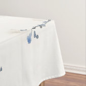 Elegant titmouse on white テーブルクロス (インサイチュ)