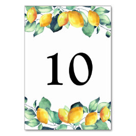 Elegant Toscana Wedding テーブルナンバー