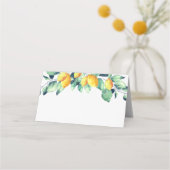 Elegant Toscana Wedding Weiss Grün プレイスカード (裏面)