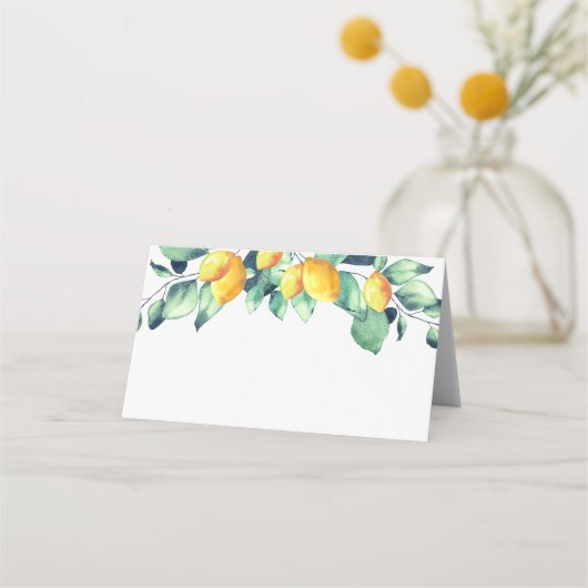 Elegant Toscana Wedding Weiss Grün プレイスカード (裏面)