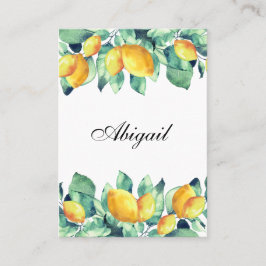 Elegant Toscana Wedding Weiss Grün Platzkarte プレイスカード