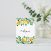 Elegant Toscana Wedding Weiss Grün Platzkarte プレイスカード (スタンド正面)