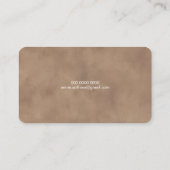 Elegant Travel Agent World Map Old Brown 名刺 (裏面)