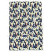 Elegant Trees ミディアムペーパーバッグ (裏面)