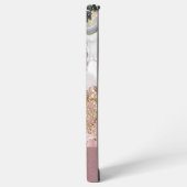 Elegant trendy Pink Gold Glitter Swirl  Samsung Galaxyケース (左側面)