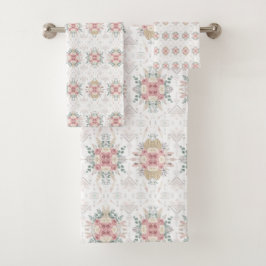 Elegant Tribal Floral バスタオルセット