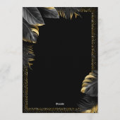 Elegant Tropical Birthday Party Invitation 招待状 (裏面)