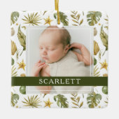 Elegant Tropical Double Sided 2 Photo セラミックオーナメント (正面)