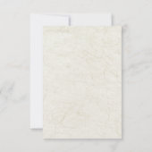 Elegant Tropical Island Beach Wedding RSVP (裏面)