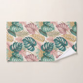Elegant Tropical Monsteras Boho バスタオルセット (ハンドタオル)
