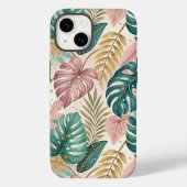 Elegant Tropical Monsteras Boho Case-Mate iPhoneケース (裏面)