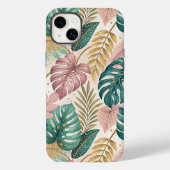 Elegant Tropical Monsteras Boho Case-Mate iPhoneケース (裏面)