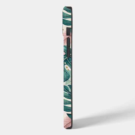 Elegant Tropical Monsteras Boho Case-Mate iPhoneケース (裏面 / 左)