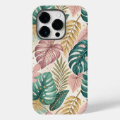 Elegant Tropical Monsteras Boho Case-Mate iPhoneケース (裏面)