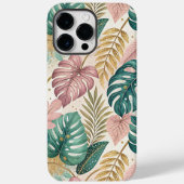 Elegant Tropical Monsteras Boho Case-Mate iPhoneケース (裏面)