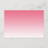Elegant Tropical Palm Tree Beach Wedding Invite Pi エンクロージャーカード (裏面)