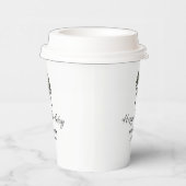 Elegant Tropical Palm Trees 30th Birthday Party 紙コップ (右)