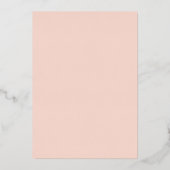 Elegant Tropical Sunset Watercolor Wedding 箔招待状 (裏面)