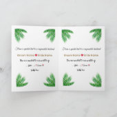 Elegant Tropical Wedding Invitation  カード (内部)