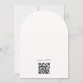 Elegant Tulip Daffodil Arch Retirement Invite 招待状 (裏面)