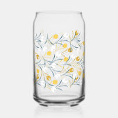 Elegant Tulip Floral Pattern  ガラス缶 (正面)