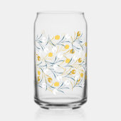 Elegant Tulip Floral Pattern  ガラス缶 (裏面)
