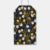 Elegant Tulip Floral Pattern ギフトタグ (正面)