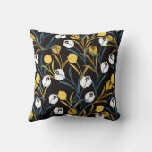 Elegant Tulip Floral Pattern  クッション (裏面)