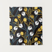 Elegant Tulip Floral Pattern  タペストリー (正面)