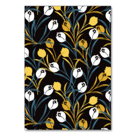 Elegant Tulip Floral Pattern  テーブルナンバー