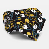 Elegant Tulip Floral Pattern ネクタイ (ロール)