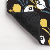 Elegant Tulip Floral Pattern  マウスパッド (コーナー)