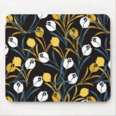 Elegant Tulip Floral Pattern  マウスパッド (正面)